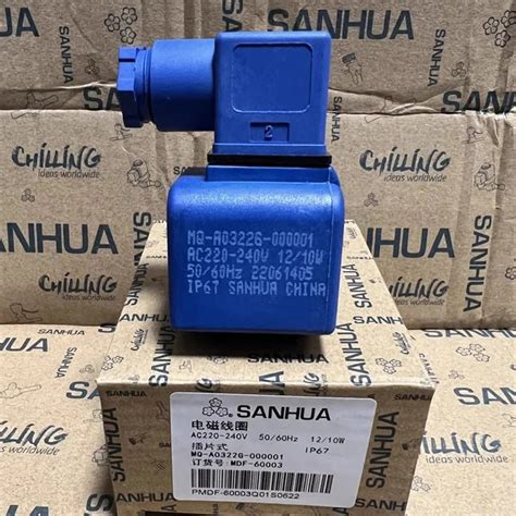 coils with junction box mq-a10 and mq-a14 series|SANHUA SERIES MDF STANDARD Solenoid Valve.